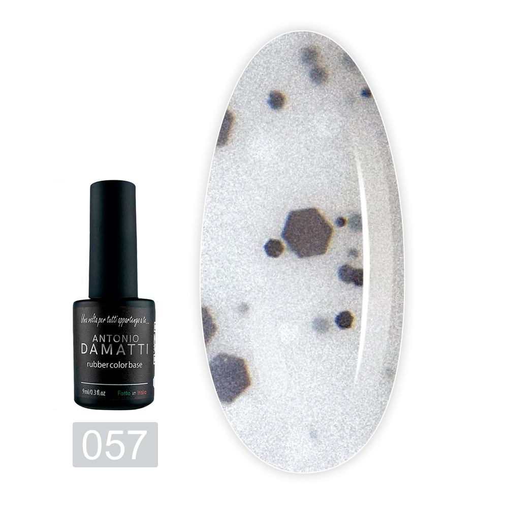 База ANTONIO DAMATTI Rubber Color 9 мл (057 glitter shine)
