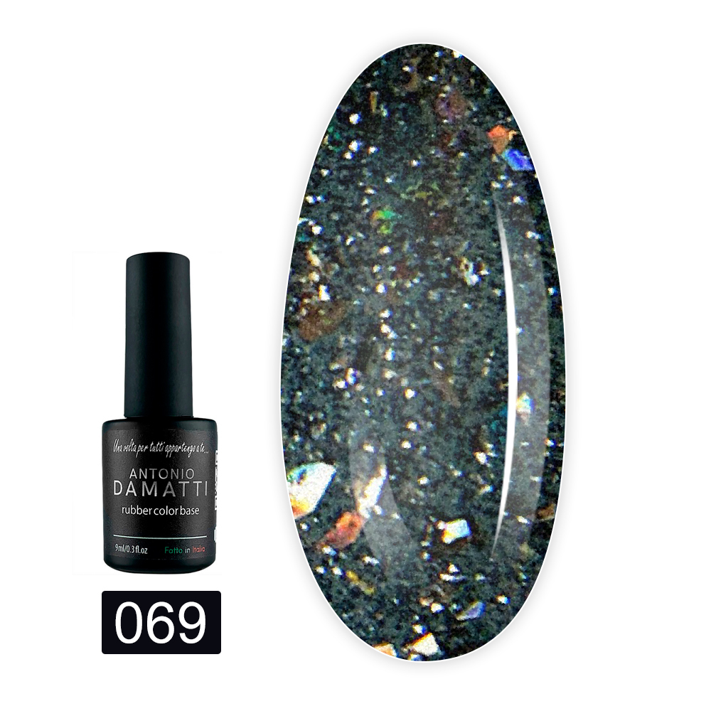 База ANTONIO DAMATTI Rubber Color 9 мл (069 reflective flash)