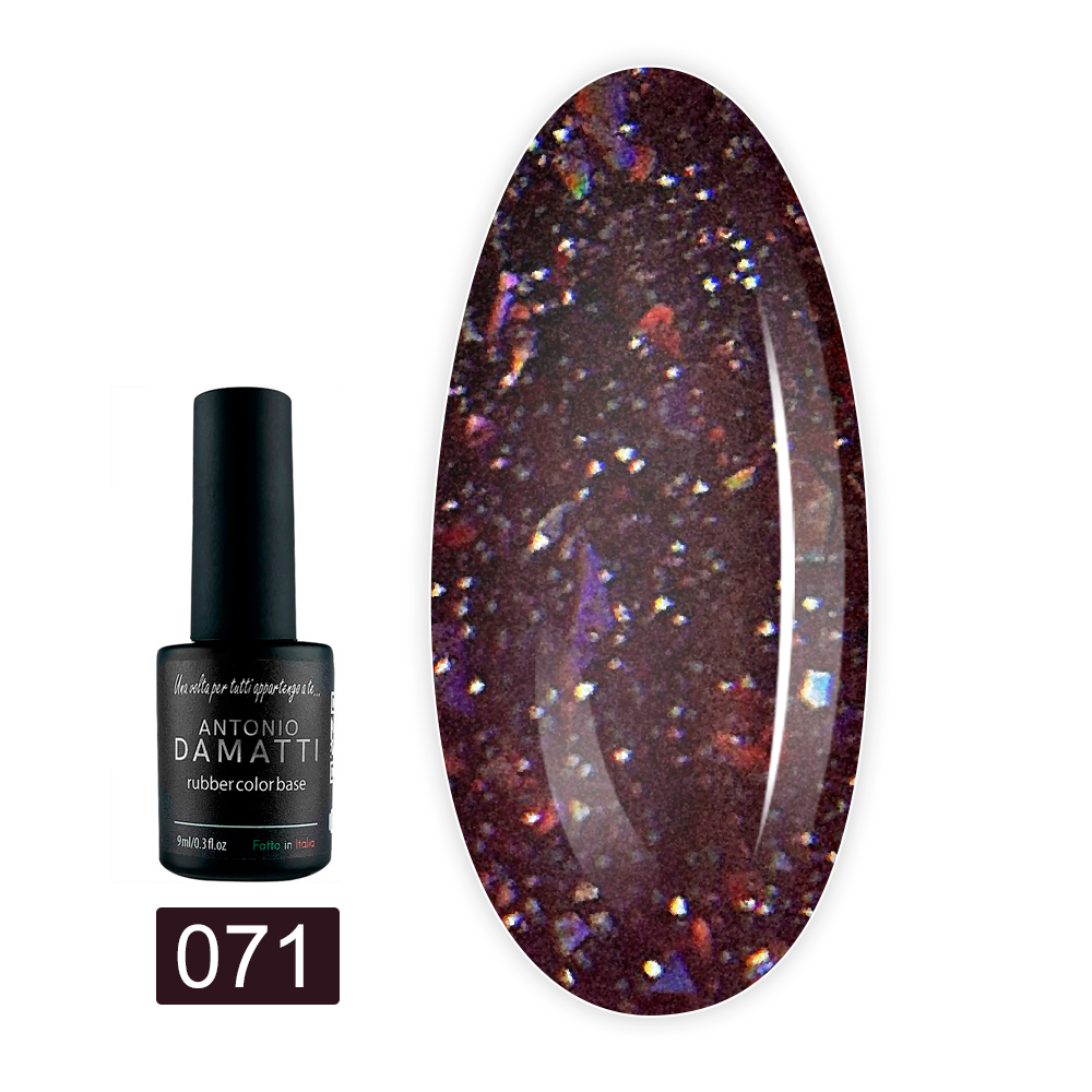 База ANTONIO DAMATTI Rubber Color 9 мл (071 reflective flash)