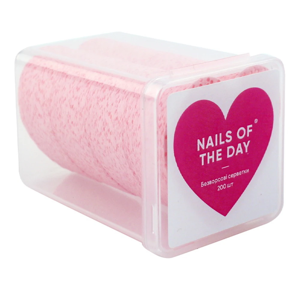 Серветки безворсові NailSofTheDay перфаровані 200 шт