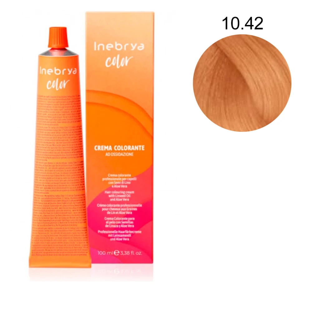 Крем-краска Inebrya Сolor с содержанием аммиака 100 мл (10-42)