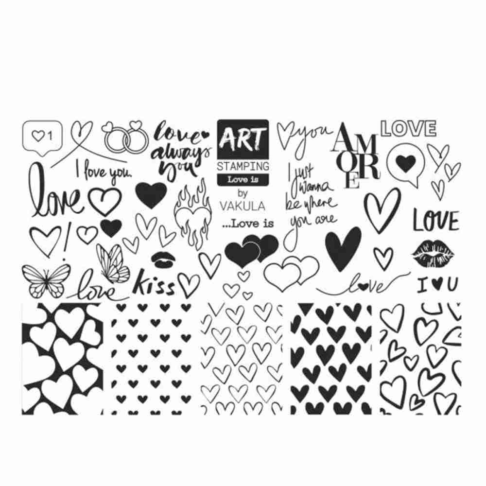 Пластина для стемпінга ART Stamping Mini (Love is)