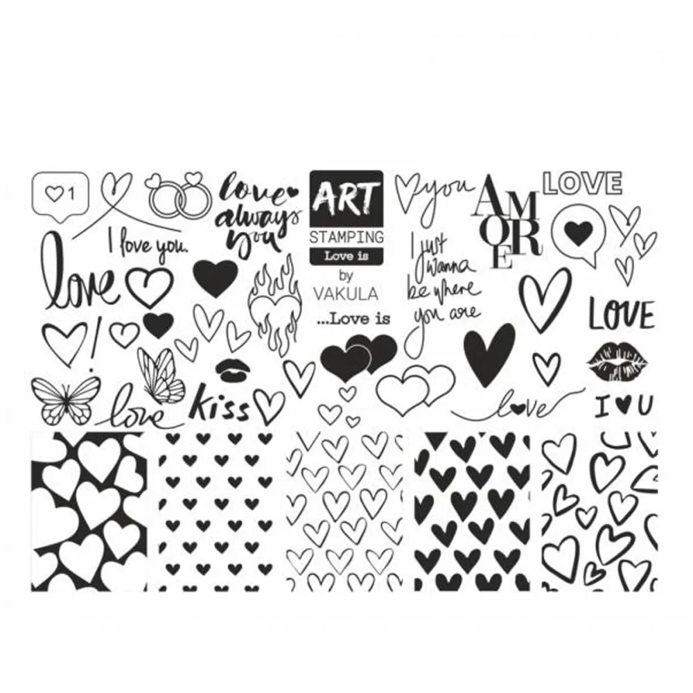 Пластина для стемпінга ART Stamping Mini (Love is)