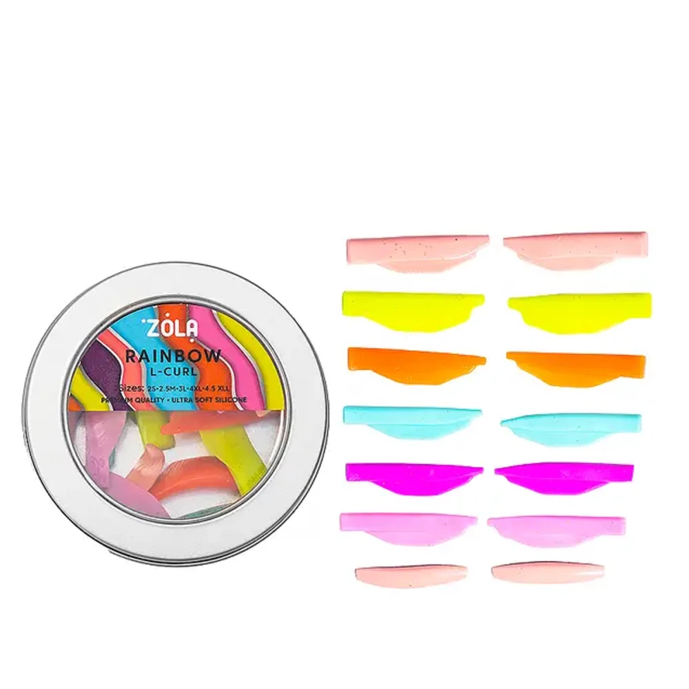 Валики для ламинирования Zola Rainbow L-Curl (2S 25M 3L 4XL 45XLL)