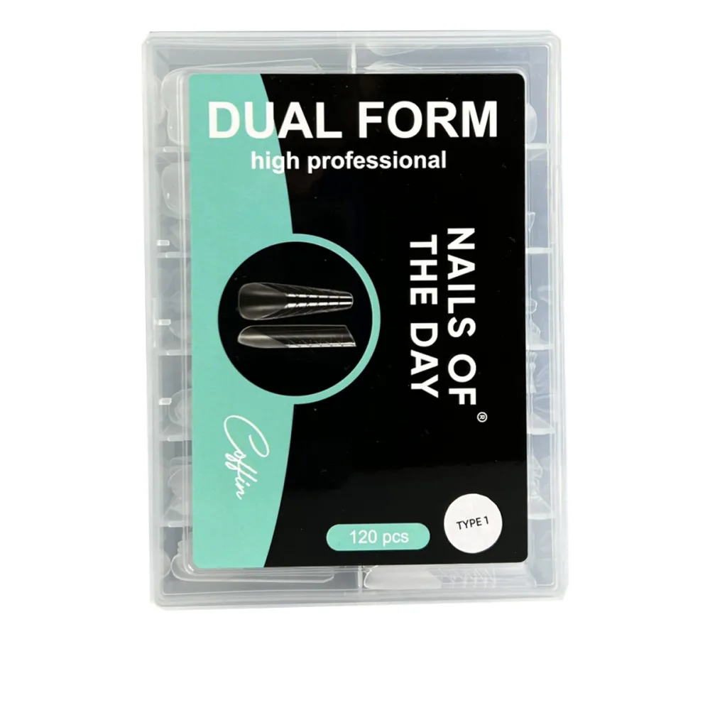 Форми верхні NailSofTheDay Dual Form 120 шт (Сучасний Мигдаль (Type 1))