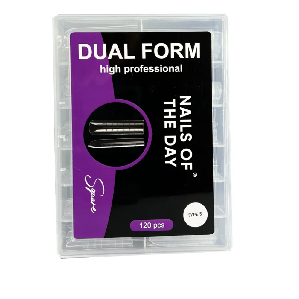Форми верхні NailSofTheDay Dual Form 120 шт (Квадрат (Type 5))