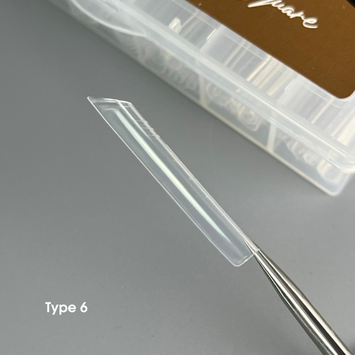 Формы верхние NailSofTheDay Dual Form 120 шт (Квадрат арочный (Type 6))