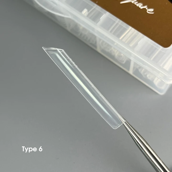 Форми верхні NailSofTheDay Dual Form 120 шт (Квадрат арочний (Type 6))