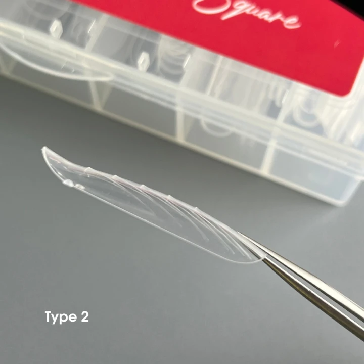 Форми верхні NailSofTheDay Dual Form 130 шт (Широкий квадрат мигдаль (Type 2))