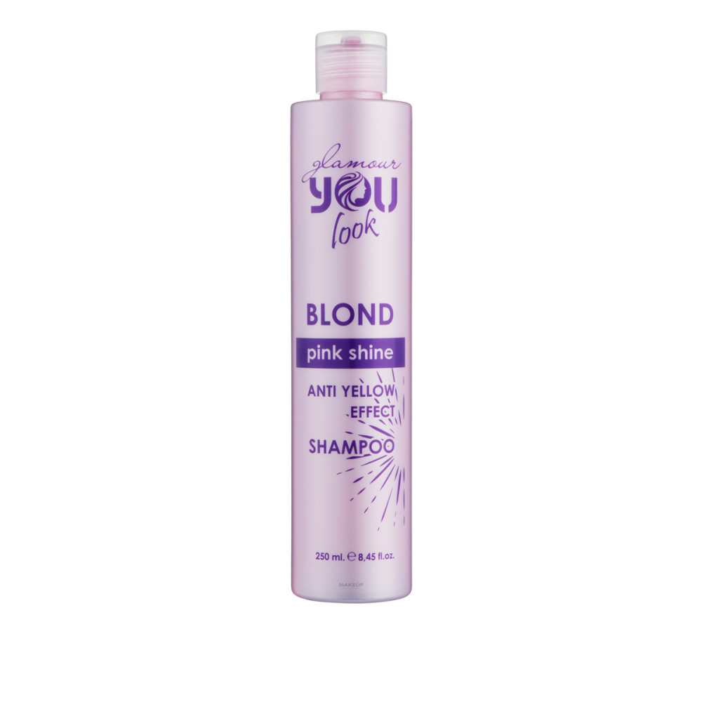 Шампунь You Look Glamour BLOND PINK Shine для нейтрализации желто-оранжевых оттенков волос 250 мл