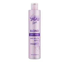 Шампунь You Look Glamour BLOND PINK Shine для нейтралізації жовто-помаранчевих відтінків волосся 250 мл