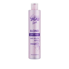 Шампунь You Look Glamour BLOND PINK Shine для нейтрализации желто-оранжевых оттенков волос 250 мл
