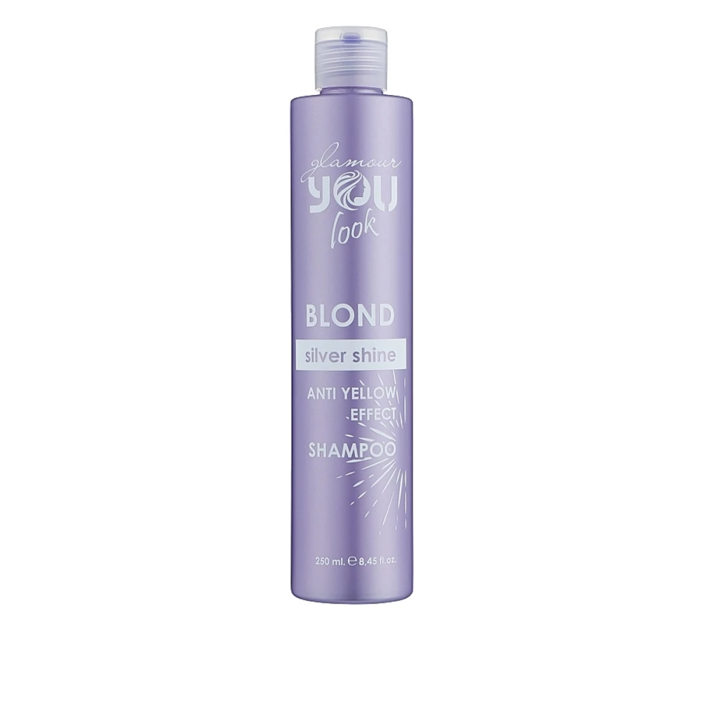 Шампунь You Look Glamour BLOND SILVER Shine для нейтрализации желто-оранжевых оттенков волос 250 мл