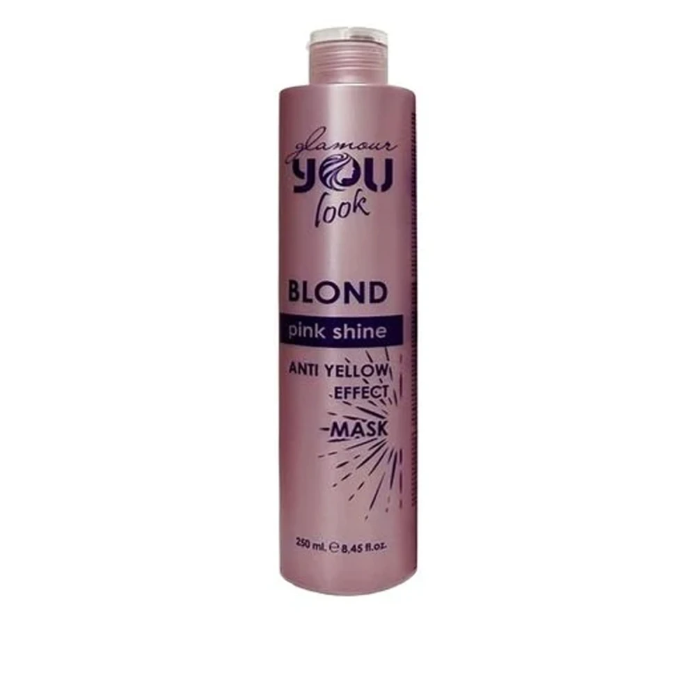 Маска You Look Glamour BLOND PINK Shine для нейтрализации желто-оранжевых оттенков волос 250 мл
