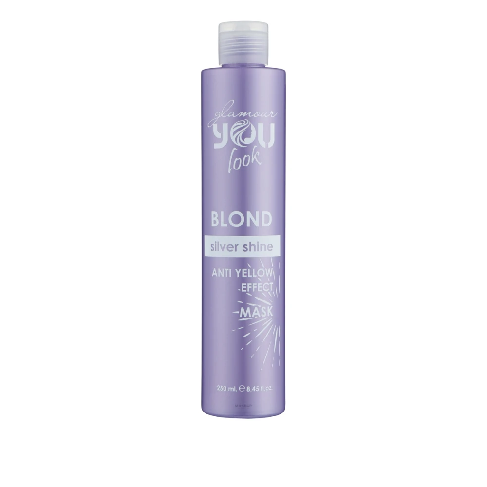 Маска You Look Glamour BLOND SILVER Shine для нейтрализации желто-оранжевых оттенков волос 250 мл