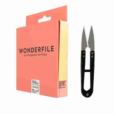 Файл-стрічка для пилки Wonderfile 160х18 + ножиці (150 grit)