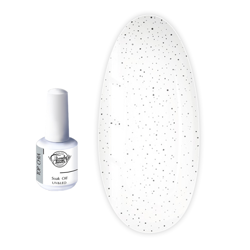 Топ  TrendyNails Chia финишное покрытие 15 мл