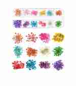 Набор разноцветных сухоцветов в контейнере Фурман (12 цветов)