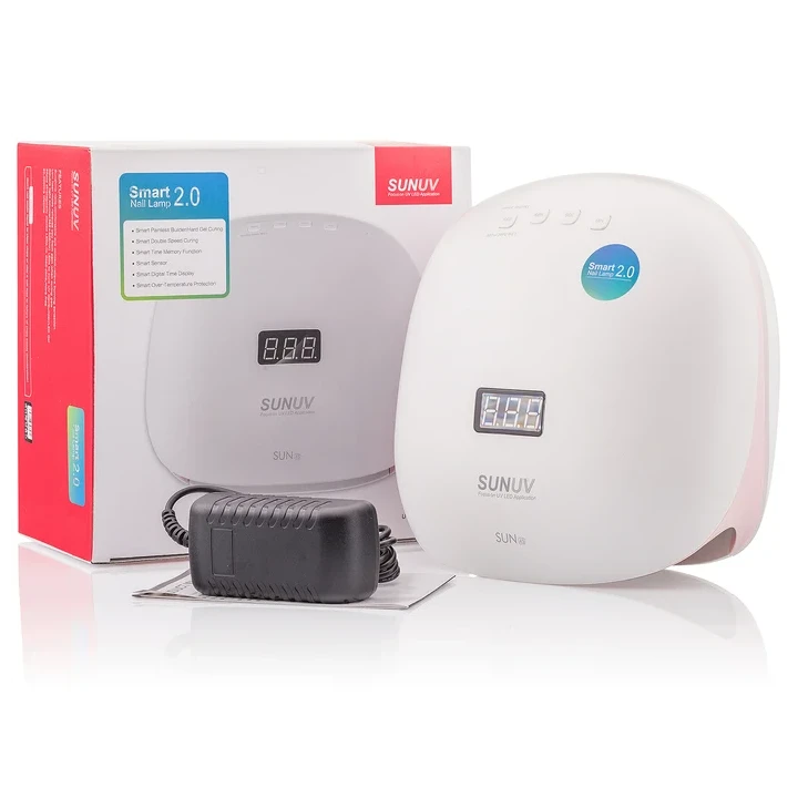 Лампа LEDUV гібрид SUNUV 4S (Original) 48Вт з діодами із кварцового скла (Біло-рожевий)