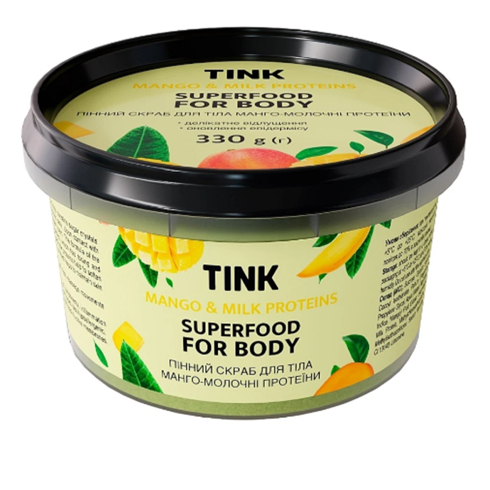 Скраб Tink для тела пенный Манго-Молочные протеины 330 г