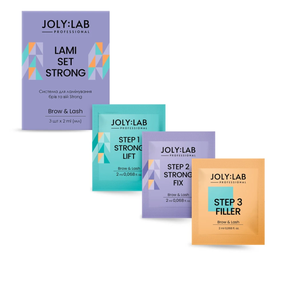 Система для ламінування брів та вій Joly:Lab Strong (3 шт 2 мл)