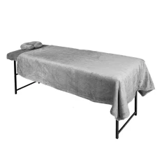 Плед махровий Аврора 180х130 см (Сірий)