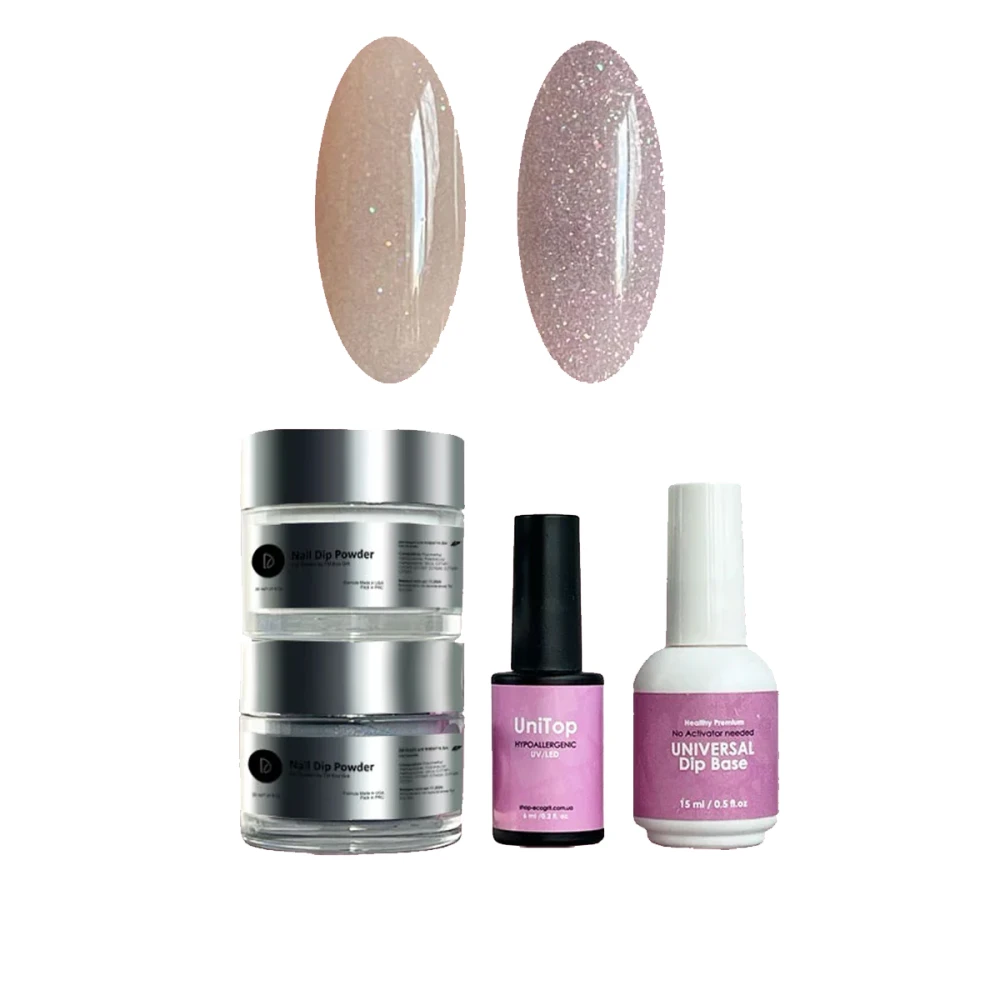 Комплект Universal Mini #2 (база 2в1+топ+пудрая 2 цвета)