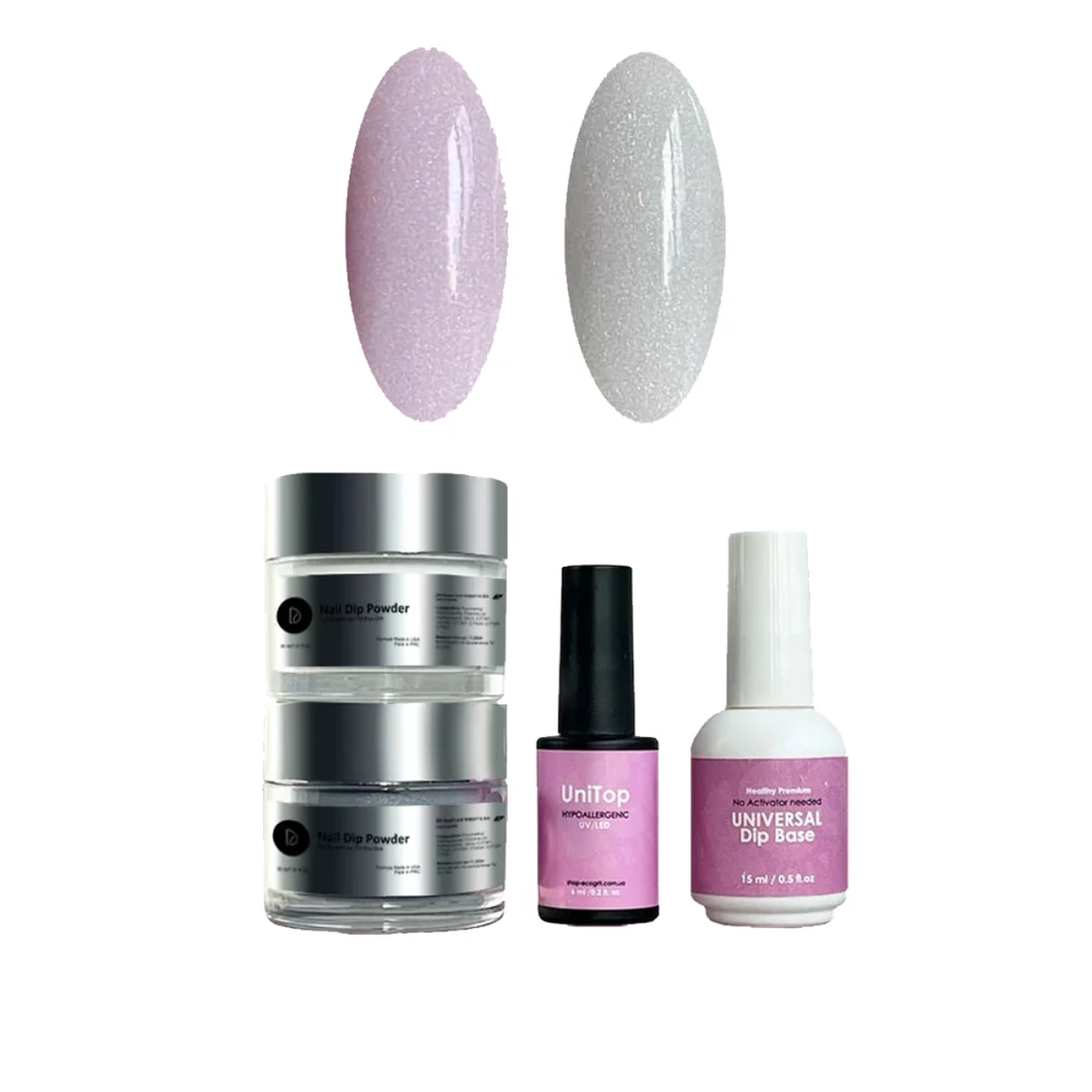 Комплект Universal Mini #4 (база 2в1+топ+пудрая 2 цвета)