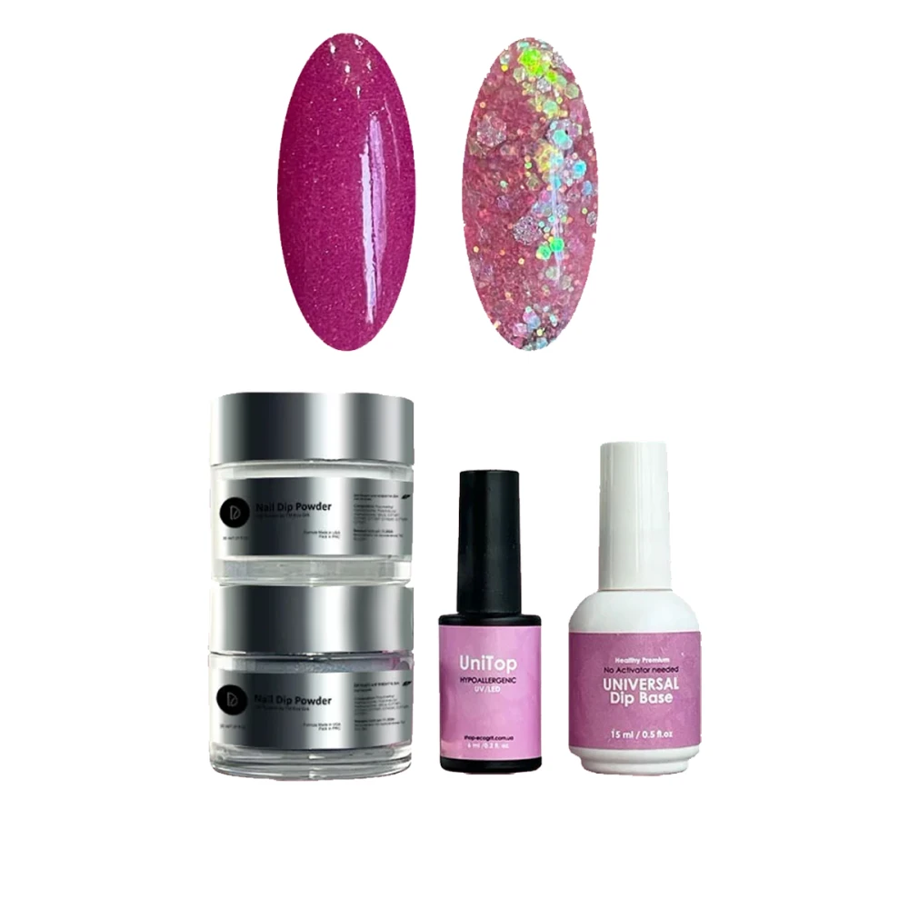 Комплект Universal Mini #5 (база 2в1+топ+пудрая 2 цвета)