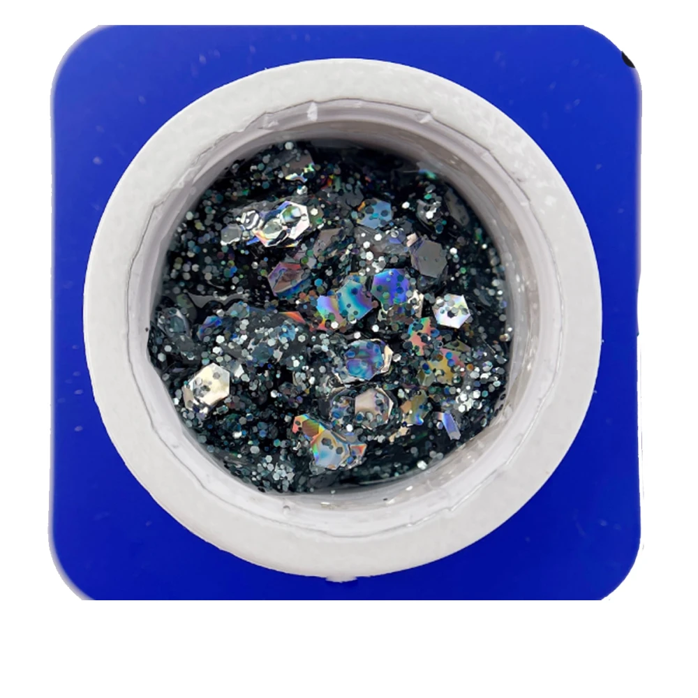 Гель Touch Glow з великими блискітками для дизайну 15 мл (02)