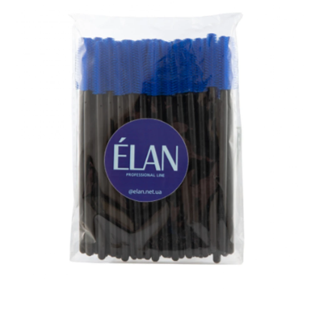 Щеточка нейлоновая одноразовая Elan 50 шт (Синяя)