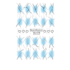 Слайдер DreamNails з білою підкладкою Max (SB-078 silver)