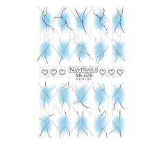 Слайдер DreamNails з білою підкладкою Max (SB-078 silver)