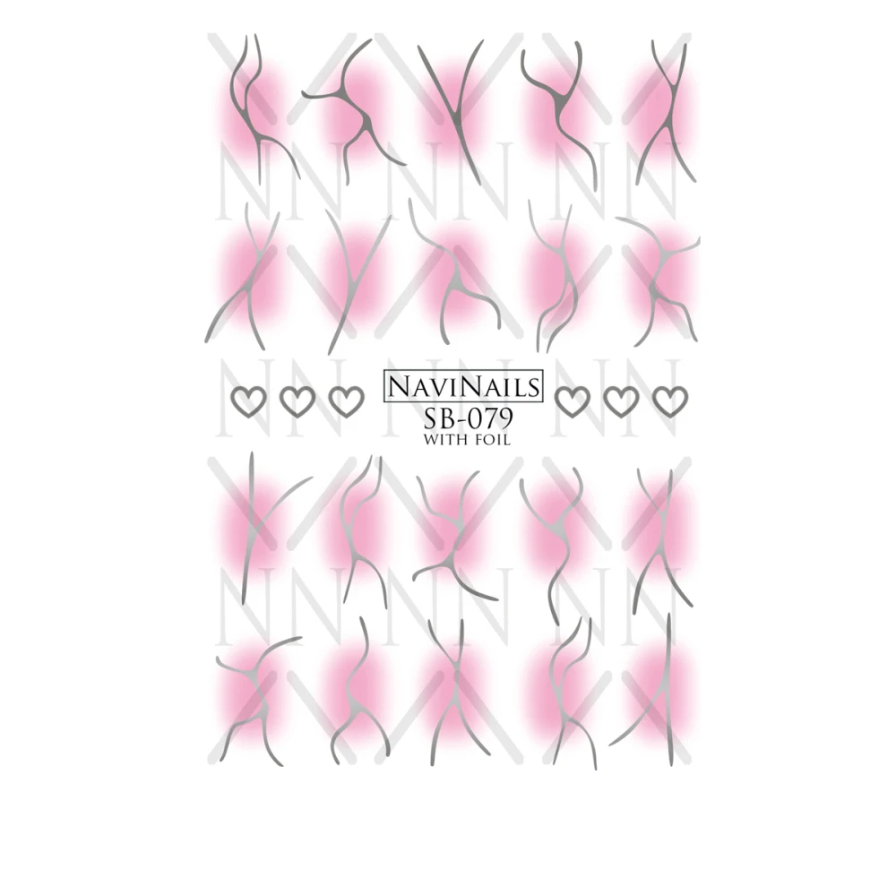 Слайдер DreamNails с белой подкладкой Max (SB-079 silver)