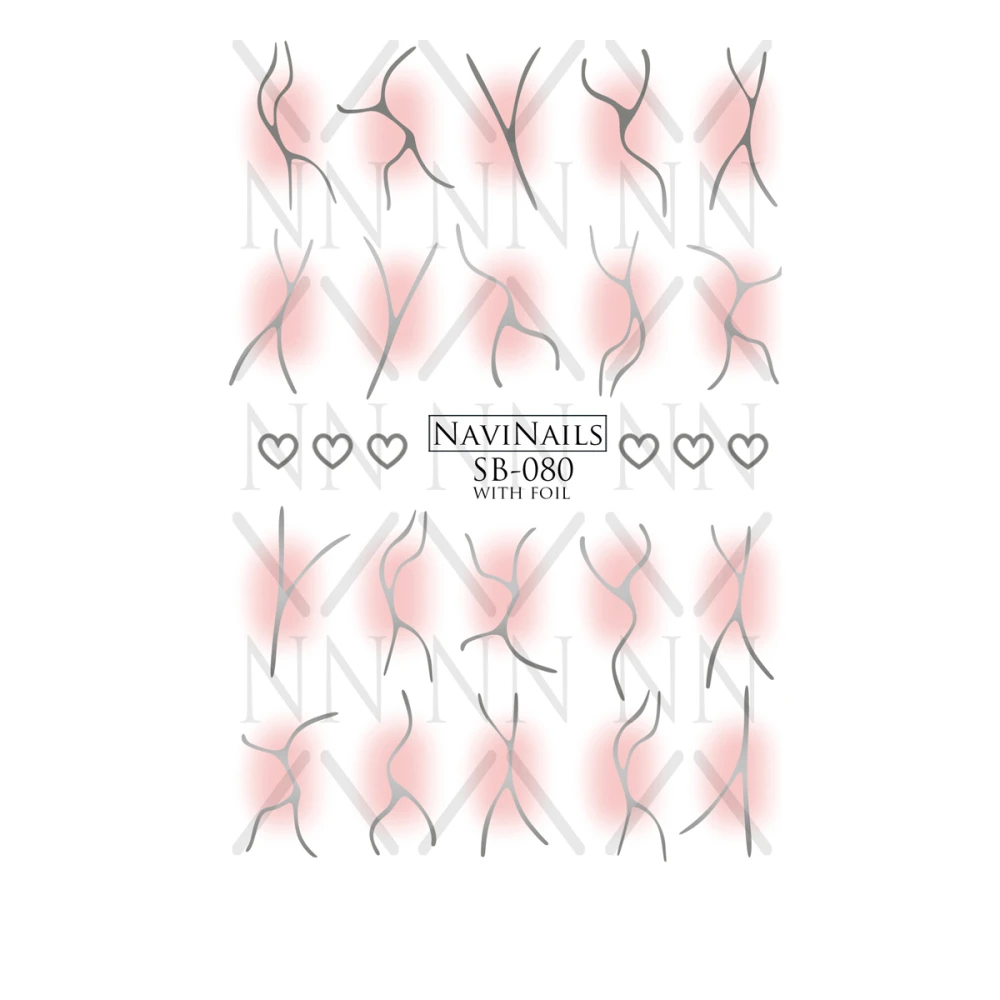 Слайдер DreamNails з білою підкладкою Max (SB-080 silver)