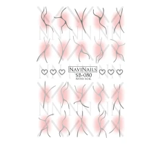 Слайдер DreamNails с белой подкладкой Max (SB-080 silver)