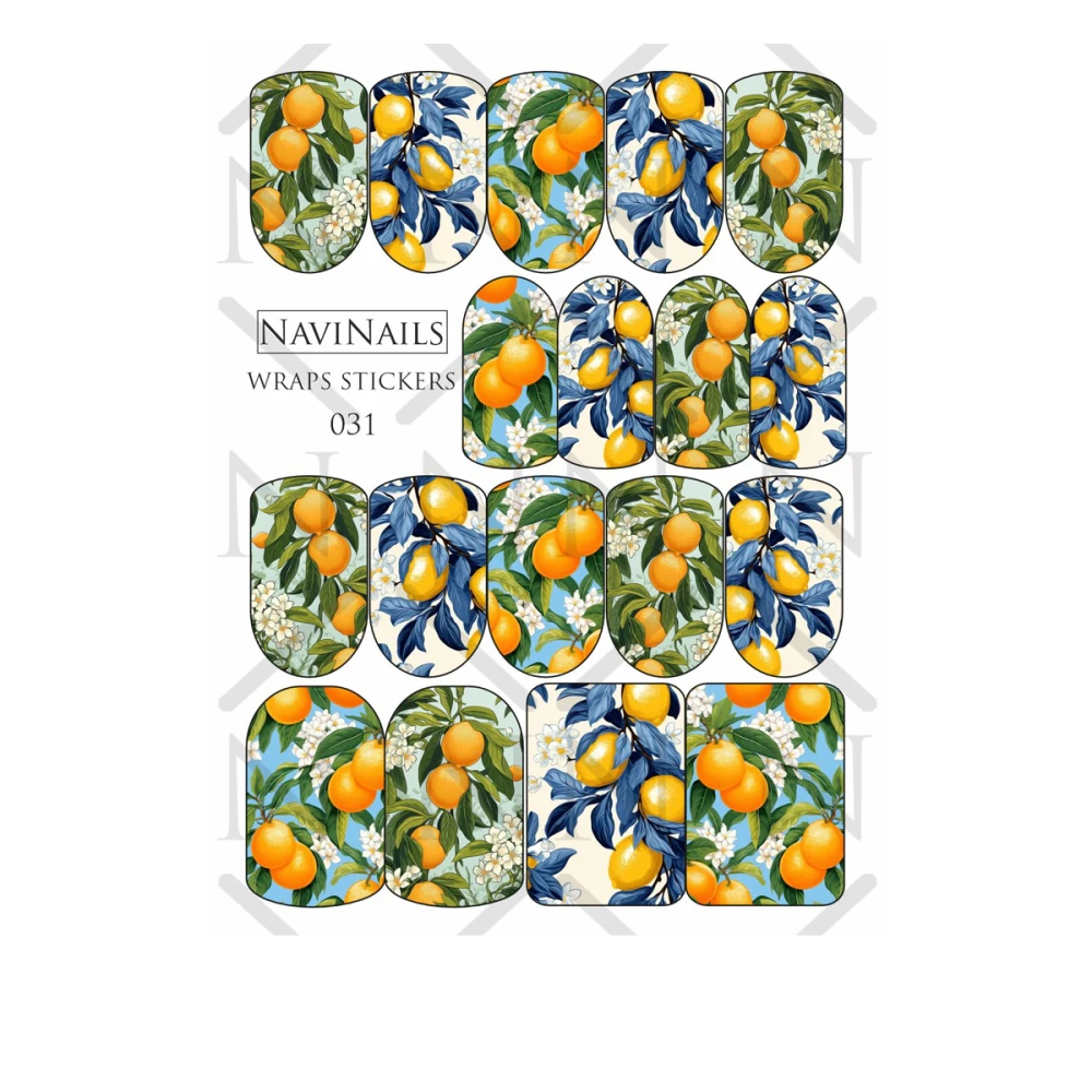 Слайдер-плівка DreamNails Wraps Stikers з фольгою (WS-031)