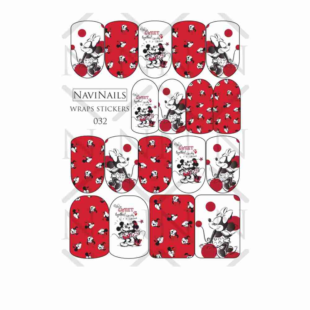 Слайдер-плівка DreamNails Wraps Stikers з фольгою (WS-032)