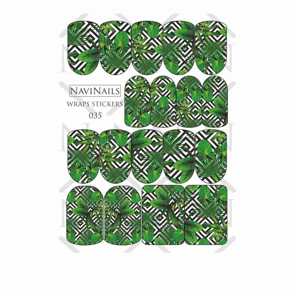 Слайдер-плівка DreamNails Wraps Stikers з фольгою (WS-035)