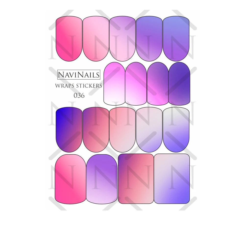 Слайдер-пленка DreamNails Wraps Stikers с фольгой (WS-036)
