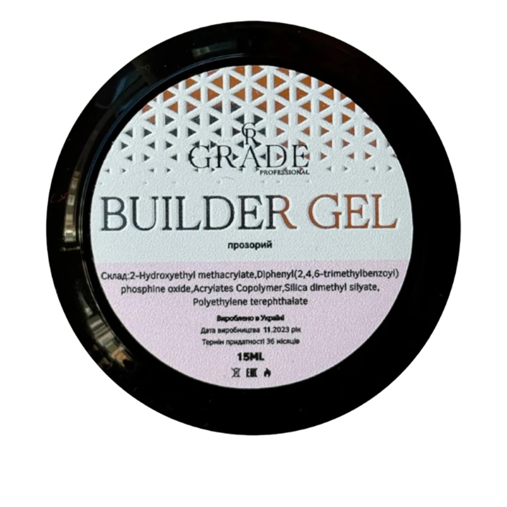 Гель Grade builder gel 15 мл (прозрачный)