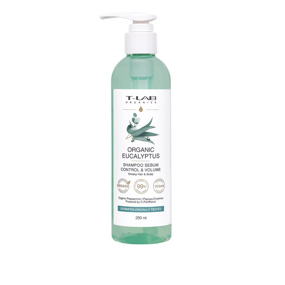 Шампунь для жирного волосся T-LAB Professional Organics Organic Eucalyptus Shampoo 250 мл