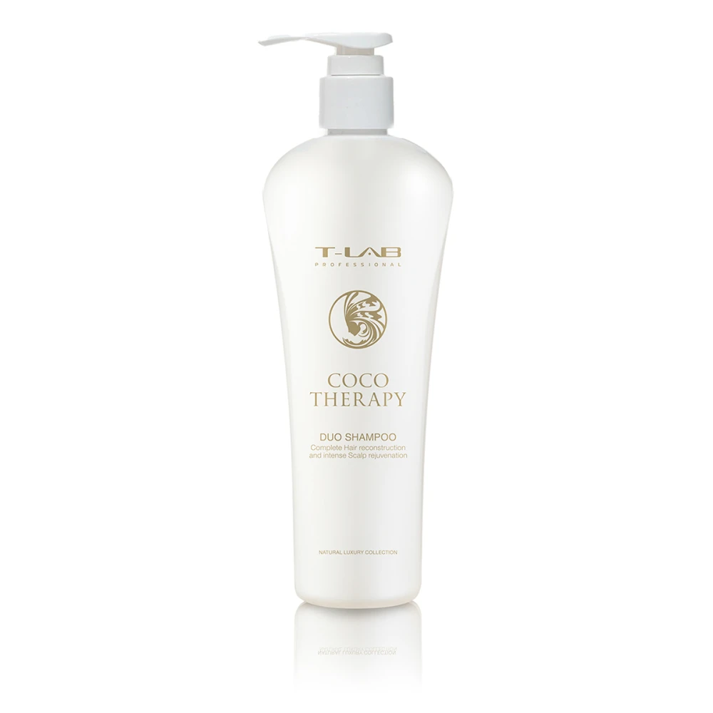 Шампунь Duo для безупречного обновления волос и витализации T-LAB Professional Coco Therapy Duo Shampoo 300 мл