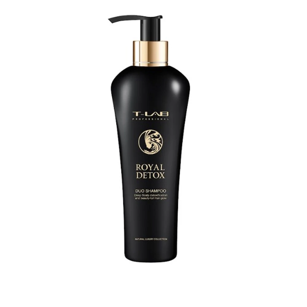 Шампунь Duo для королевской гладкости и абсолютная детоксикация T-LAB Professional Royal Detox Duo Shampoo 300 мл