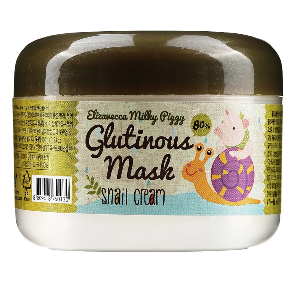 Крем-маска  ночная с муцином улитка Milky Piggy Glutinous Mask 80% Snail Cream 100 мл