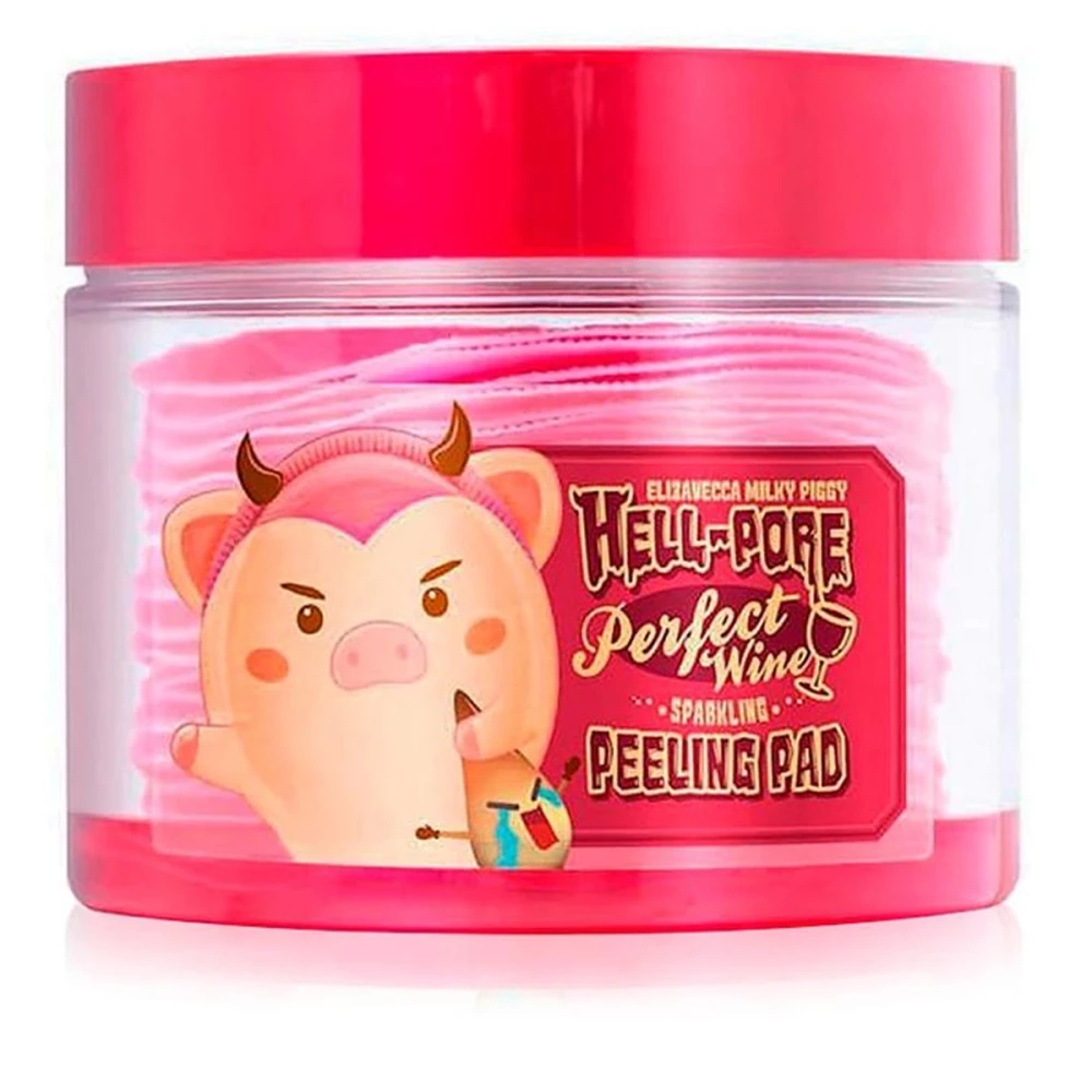 Пилинг-пады Elizavecca для лица Hell-Pore Perfect Wine Sparkling Peeling Pad 200 мл