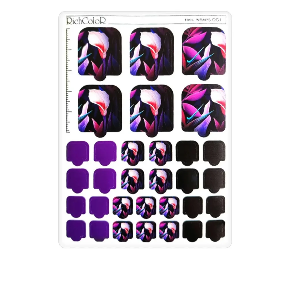 Пленка RichcoloR для дизайна ногтей Nail Wraps (001)