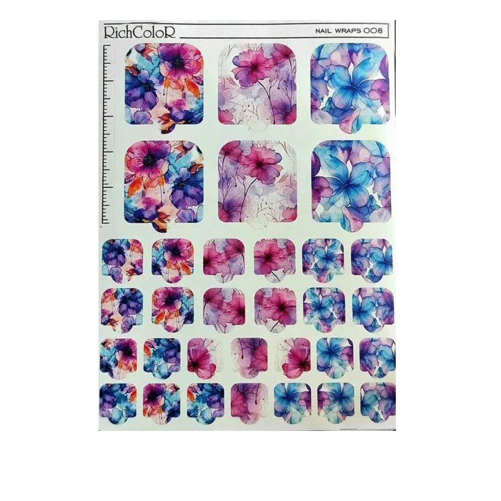 Пленка RichcoloR для дизайна ногтей Nail Wraps (008)