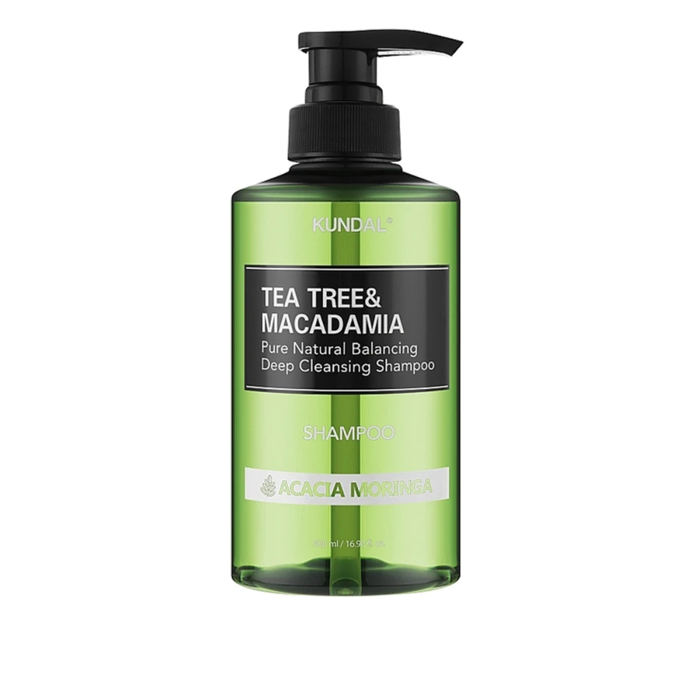 Шампунь Kundal Tea Tree & Macadamia Deep Cleansing Shampoo Acacia Moringa 500 мл