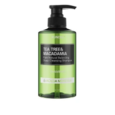 Шампунь Kundal Tea Tree & Macadamia Deep Cleansing Shampoo Acacia Moringa 500 мл